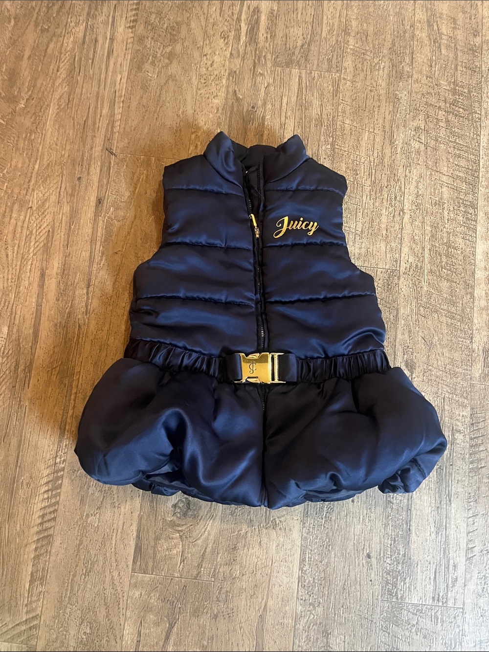 Kids Juicy Couture Navy Puffer vest